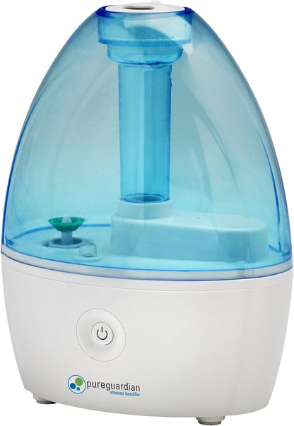 Pure Guardian H910BL Ultrasonic Cool Mist Humidifier, 14 Hrs. Run Time, 210 Sq. Ft. Coverage, Small Rooms, Quiet, Filter Free