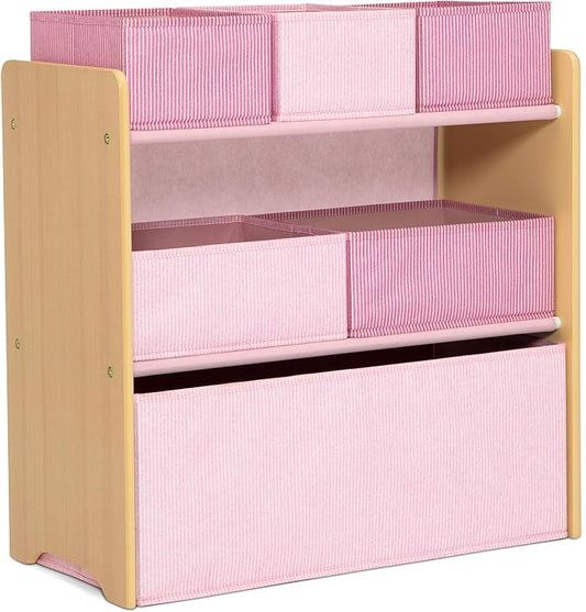 Delta Children - GapKids 6 Bin Toy Organizer - Greenguard Gold Certified, Blush Pink