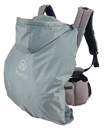 MiaMily Universal Summer Cover for Wind and Rain, with Hood, Universal, Waterproof and Windproof Baby Carrier Cover, Pink