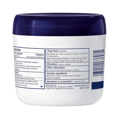 Aquaphor Healing Ointment, Advanced Therapy Skin Protectant, Multi-Purpose Healing Ointment and Body Moisturizer, For Dry, Cracked Skin, Minor Cuts and Burns, 14 Oz Jar