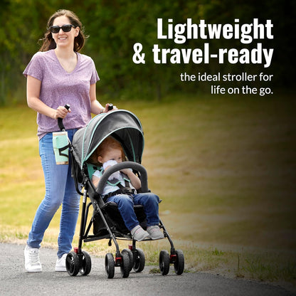 Dream On Me Vista Moonwalk Stroller, Disney Approved Lightweight Stroller for Toddlers and Infants, One-Hand Fold, Reclining Seat, Canopy with Sun Visor, Everyday & Travel Ready