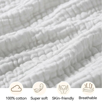 Muslin Bassinet Sheet Compatible with Maxi-COSI Iora & Iora Air Bedside Sleeper - 100% Cotton Rectangular Mattress Pad Cover (33"x20"), Breathable & Soft, Boho (1 Pack Blue)