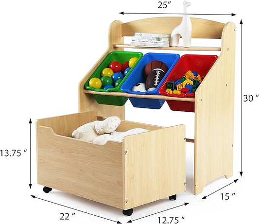 Humble Crew Kids' Store-All Unit, Natural Finish (TB816)