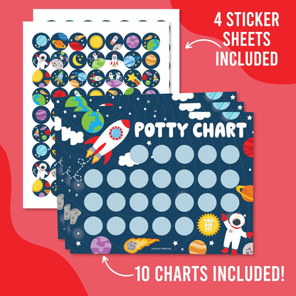 Hadley Designs Potty Training Chart for Toddlers Boys -10 Sticker Potty Chart for Toddlers Boys, 8.5x11" Potty Training Sticker Charts for Toilet Success, Monster Truck Toddler Reward Chart for Kids
