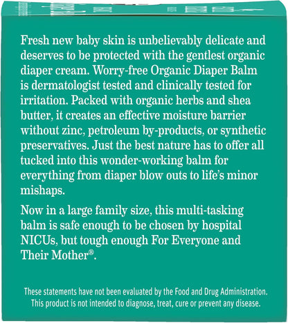 Earth Mama Organic Diaper Balm - 4 fl oz - Diaper Cream for Baby - Safe for Sensitive Skin - Baby Essentials