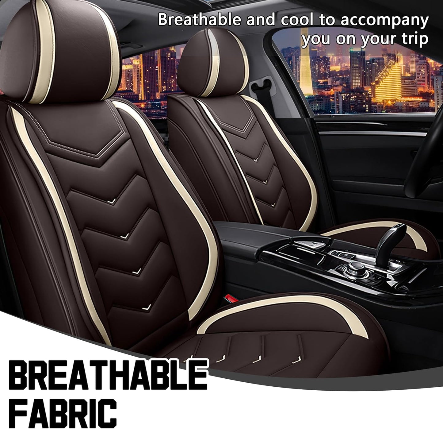 CTDS Car Seat Covers for MINI Convertible 2013-2026, Stylish Sport Seat Covers, Premium Nappa Leather Car Seat Cover. Automobile Seat Covers Sets.(Luxury 5 Seats/Beige)