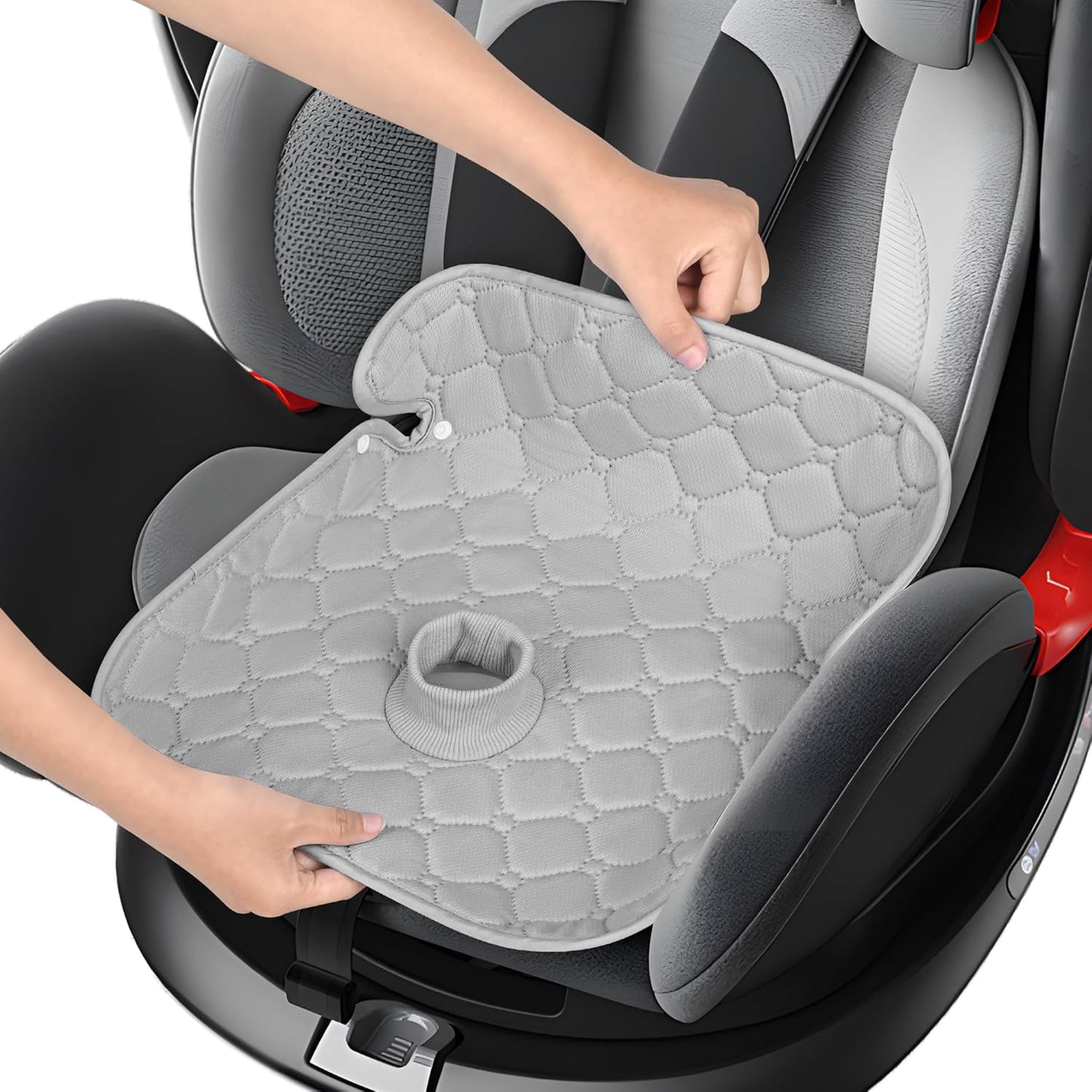 JEYODA ﻿Car Seat Protector for Potty Training Instant Suction Baby Piddle Pad for Baby Seats Reusable Car Seat Liner with Anti Slip for High Chairs, Baby Strollers 2pcs (Blue)