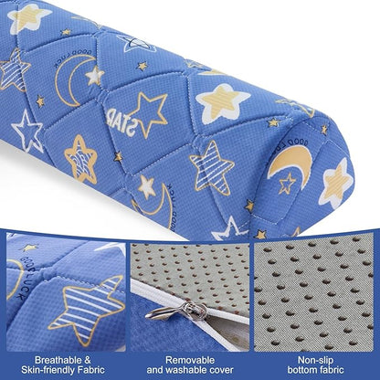 Ceekliybear 2-Pack Premium Foam Bed Bumpers for Toddler, Non-Slip Bed Rails for Toddlers for Twin, Queen, King Beds, Machine Washable Bumpers Cover for Easy Care（Size：52" x 7" x 5"）