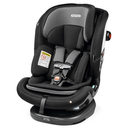 Peg Perego Primo Viaggio All-in-One Convertible Car Seat – Newborn to 10+ Years – 5-120 lbs – Height Adjustable & Slim, 100% FR-Free, Made in Italy, Astral (Beige)