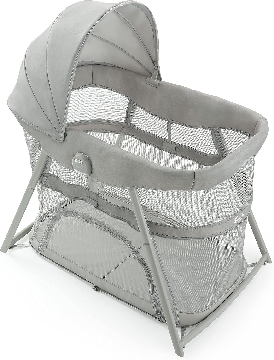 Graco® DreamMore Bedside, Newborn, Travel, Portable Bassinet for Newborn Babies to 6 Months, Willow