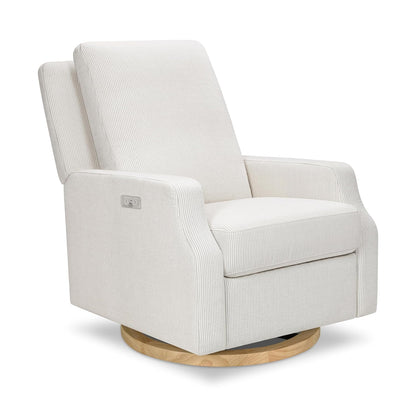 Namesake Crewe Glider Recliner Nursery Chair - GREENGUARD Gold & Certi-PUR US Certified Rocker Recliner - Glider Rocking Chair for Nursery & Living Room - Manual, 360° Swivel, Tan Gingham