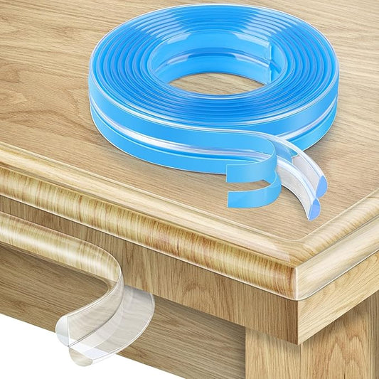 Corner Protector Baby Proofing,6.6(2M) Clear Corner Protectors,Furniture Corner Guard & Edge Safety Bumpers, Soft Edge Protector with Upgraded Pre-Taped Strong Adhesive for Furniture&Sharp Corners