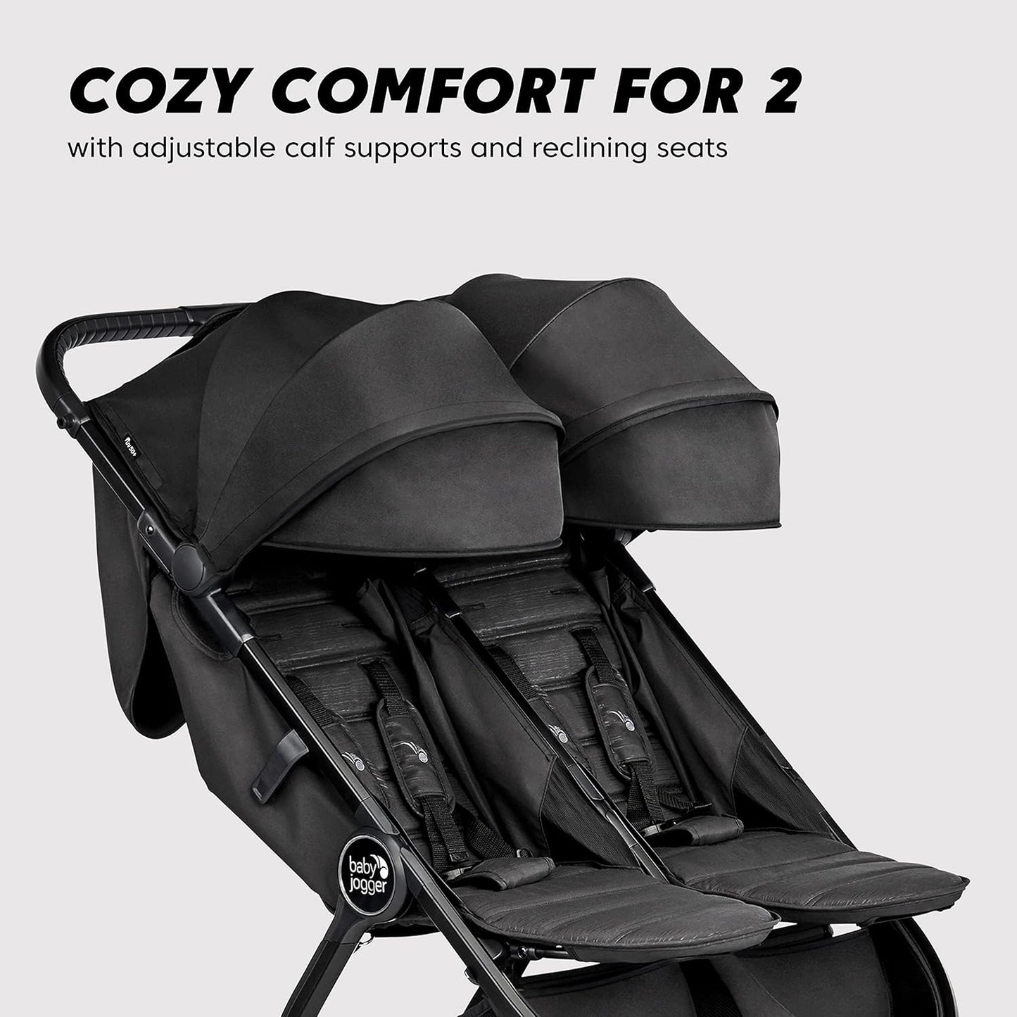 Baby Jogger City Tour 2 Carry-On Approved Travel Stroller, Ultra-Compact Baby Stroller, Lightweight, Easy Fold, Baby Travel Essential, Pitch Black