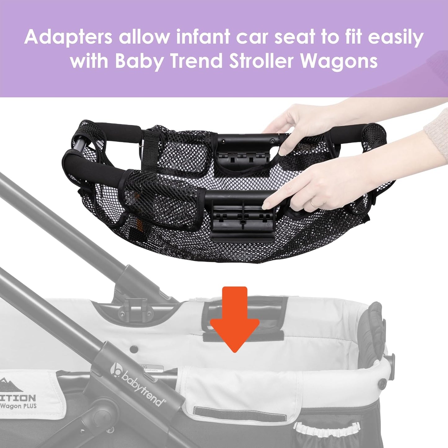 Baby Trend Stroller Wagon Deluxe Storage Basket