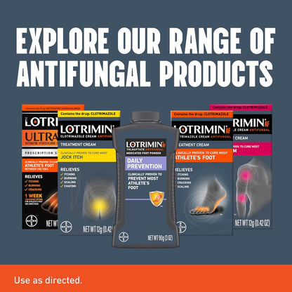 Lotrimin® AF Cream, Athlete's Foot 1% Clotrimazole Antifungal Cream Treatment, Clinically Proven Effective, 1.1 Ounce (New Look)