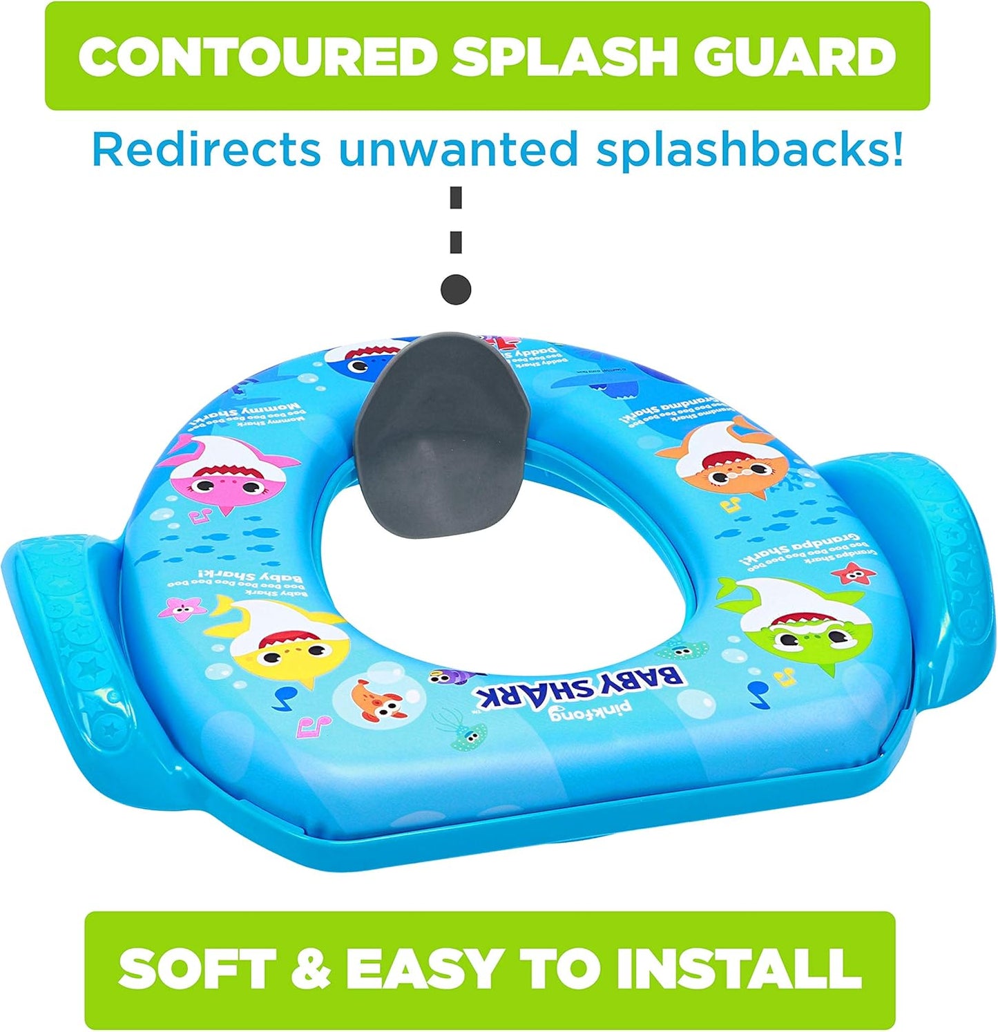 Nickelodeon Baby Shark "Sharktastic" Soft Potty Training Seat - Soft Cushion, Baby Potty Training, Safe, Easy to Clean