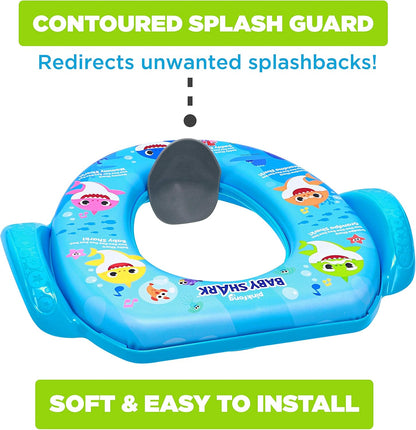 Nickelodeon Baby Shark "Sharktastic" Soft Potty Training Seat - Soft Cushion, Baby Potty Training, Safe, Easy to Clean