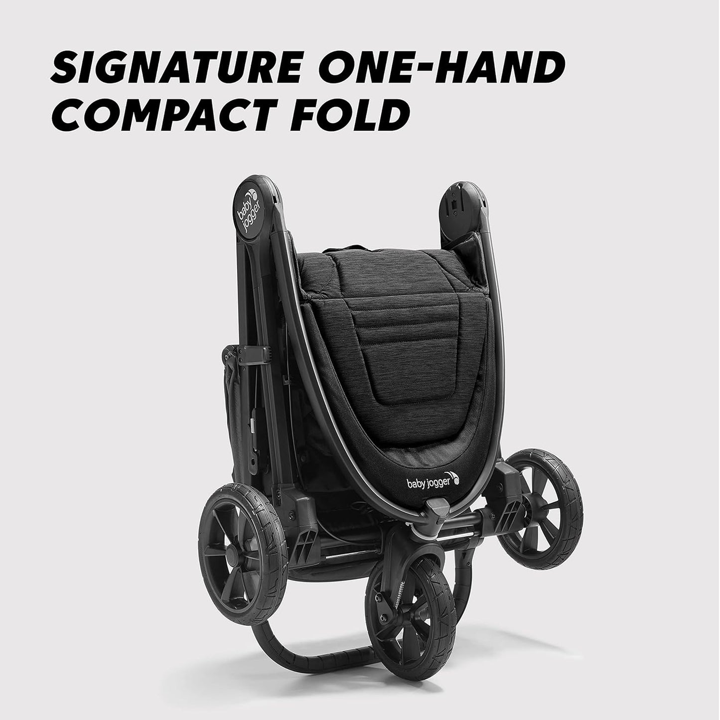 Baby Jogger City Mini GT3 All Terrain Baby Stroller with Forever Air Rubber Tires, All Wheel Suspension, Lightweight Stroller with Magnetic Buckle, No-Rethread Harness, and Foot Brake, Frosted Ivory
