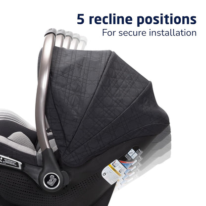 Maxi-Cosi Peri 180 Rotating Infant Car Seat, Baby Car Seat Rotating Carseat, Swivel Car Seat, Onyx Wonder