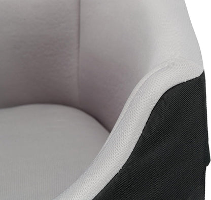 Trixie Convertible Lite Dog Car Seat 19.7 x 14.6 x 15.7 in – Cozy Booster with Safety Tether, Seat-Belt Straps & Side Pockets – Raised Travel Bed with Washable Cushion