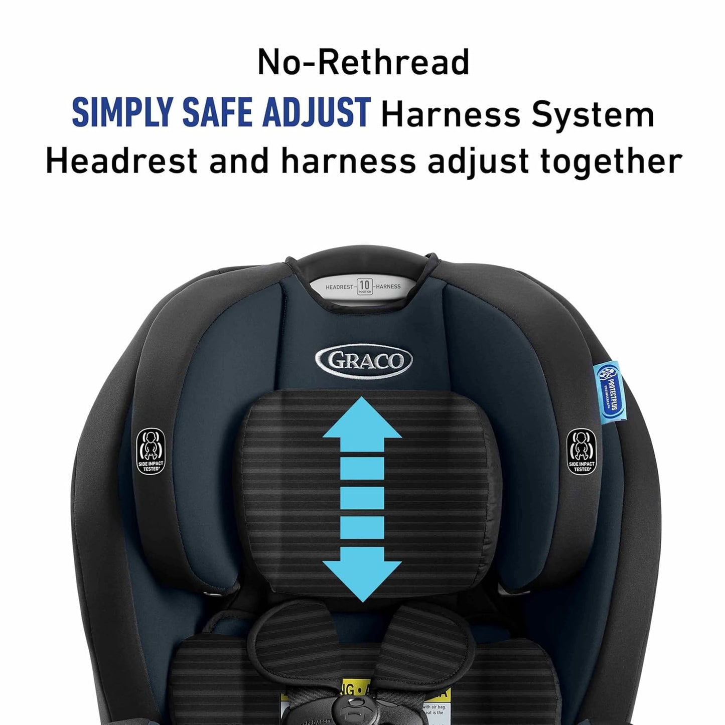 Graco® TriRide 3-in-1 Reclining Car Seat, Clybourne - Rear & Forward Facing Car Seat, Highback Booster, Adjustable Headrest