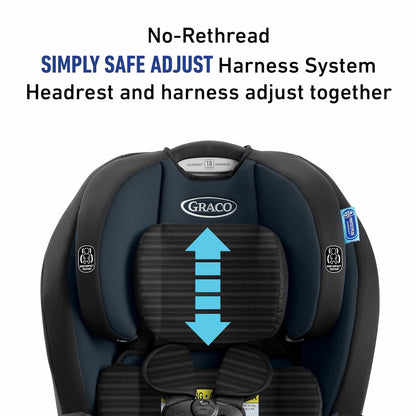 Graco® TriRide 3-in-1 Reclining Car Seat, Clybourne - Rear & Forward Facing Car Seat, Highback Booster, Adjustable Headrest