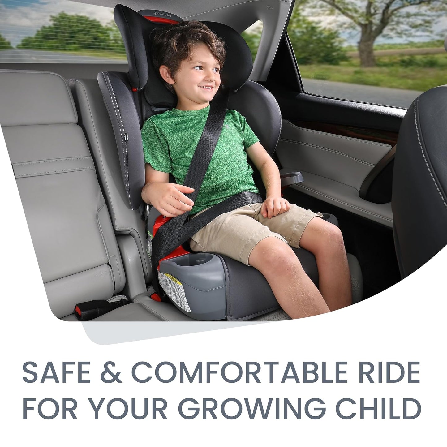 Britax Grow with You ClickTight Harness-2-Booster Car Seat, Cool N Dry - Cool Flow Moisture Wicking Fabric