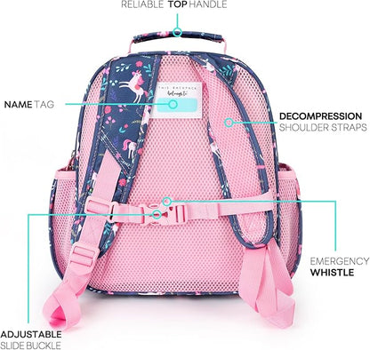 mibasies Kids Backpack for Girls: Girls Backpack 5-8 - Kindergarten Elementary School Bookbag for Girl - Unicorn