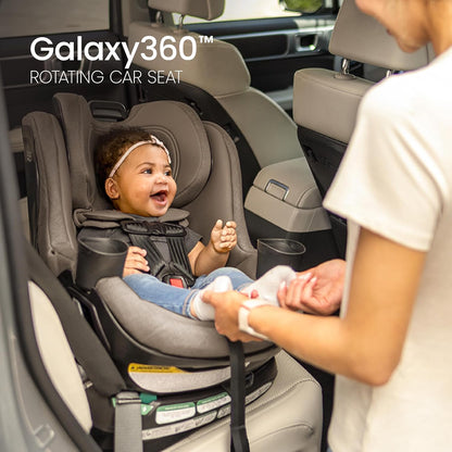 Britax Galaxy360 Slim Rotating Convertible Car Seat with SwivelSmooth Steel Ring – Teak