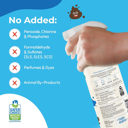 Miss Mouth's Messy Eater Stain Treater Spray - 4oz Stain Remover - Newborn & Baby Essentials - No Dry Cleaning Food, Grease, Coffee Off Laundry, Underwear, Fabric