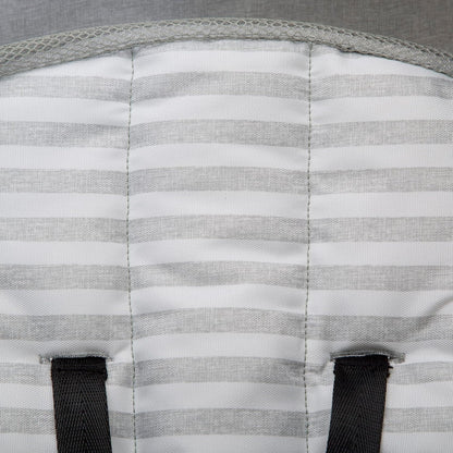babyGap Classic Stroller - Lightweight Stroller with Recline, Compact Fold & Removable Parent Organizer - Made with Sustainable Materials, Grey Stripes
