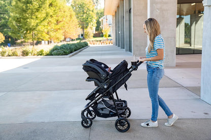 Safety 1st Grow and Go Flex 8-in-1 Car Seat Stroller Combo, Baby Stroller Travel Systems for Infants 4-30 lbs, Stroller and Carseat Combo Set, Night Rider