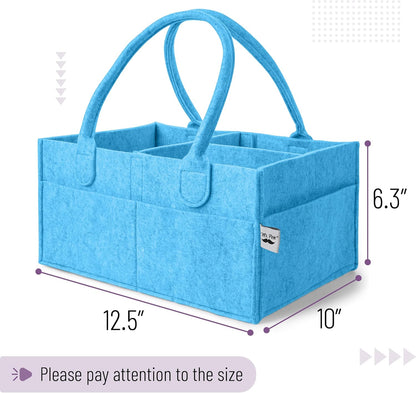Mr. Pen- Baby Diaper Caddy Organizer, Gray, Medium, Nursery Storage Bin and Car Organizer for Diapers and Baby Wipes
