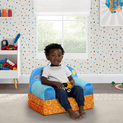 Delta Children - Cars Cozee Buddy Flip-Out Kids Chair, Blue