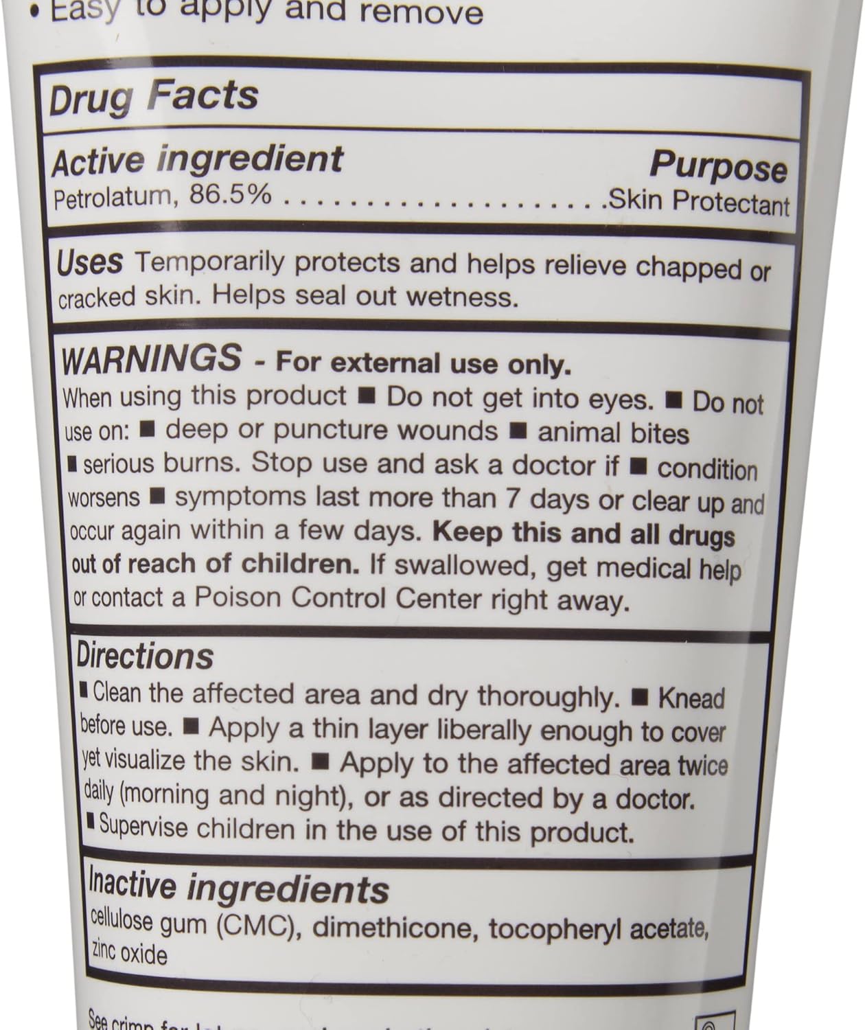 Critic-Aid® Clear Moisture Barrier Ointment - 6 oz (170 g) Tube