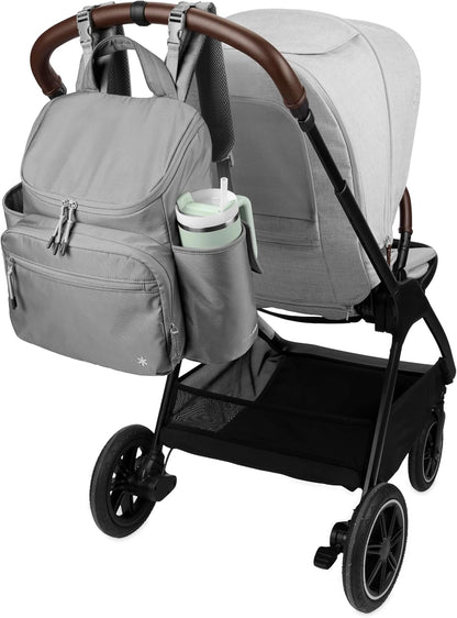 Skip Hop Diaper Bag Backpack: Forma, Multi-Function Baby Travel Bag with Changing Pad & Stroller Attachment, Jet Black