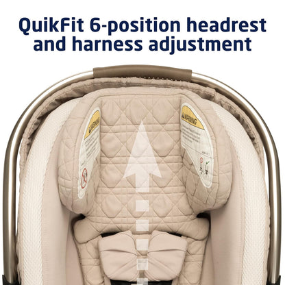 Maxi-Cosi Peri 180 Rotating Infant Car Seat, Baby Car Seat Rotating Carseat, Swivel Car Seat, Onyx Wonder