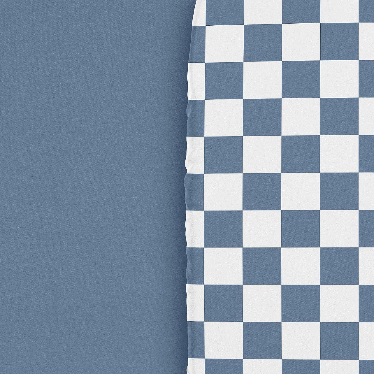Sweet Jojo Designs 2-Piece Baby Bassinet Sheets Set (Black/White Gingham Checkered Plaid) for Boy/Girl, Infant Newborn Nursery, Oval, Rectangle & Hourglass Mattress (Solid Onyx & Classic Checkerboard)