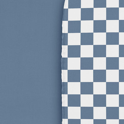 Sweet Jojo Designs 2-Piece Baby Bassinet Sheets Set (Black/White Gingham Checkered Plaid) for Boy/Girl, Infant Newborn Nursery, Oval, Rectangle & Hourglass Mattress (Solid Onyx & Classic Checkerboard)