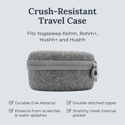 Yogasleep Crush-Resistant Travel Case for Hushh & Rohm White Noise Sound Machines, Provides Protection While Traveling, Double Stitch Zipper, Protection from Scratches & Water Splashes