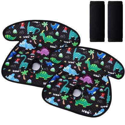 Piddle Pad Car Seat Liner, Waterproof Soft Car Seat Protector for Potty Training, Travel-Friendly Baby Toddler Carseat Cover, Machine Washable Liner for Spills, Potty Accidents (Blue, 2PC)