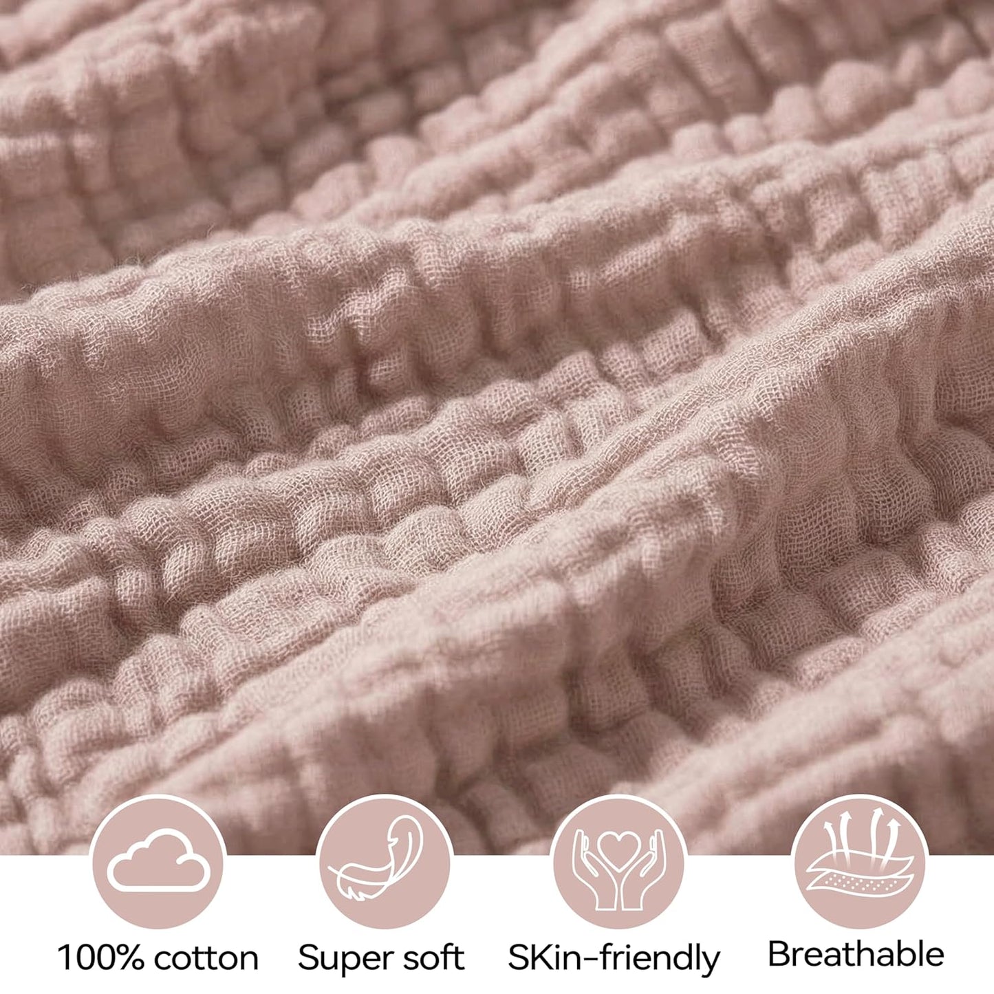 Muslin Bassinet Sheet Compatible with Maxi-COSI Iora & Iora Air Bedside Sleeper - 100% Cotton Rectangular Mattress Pad Cover (33"x20"), Breathable & Soft, Boho (1 Pack Blue)