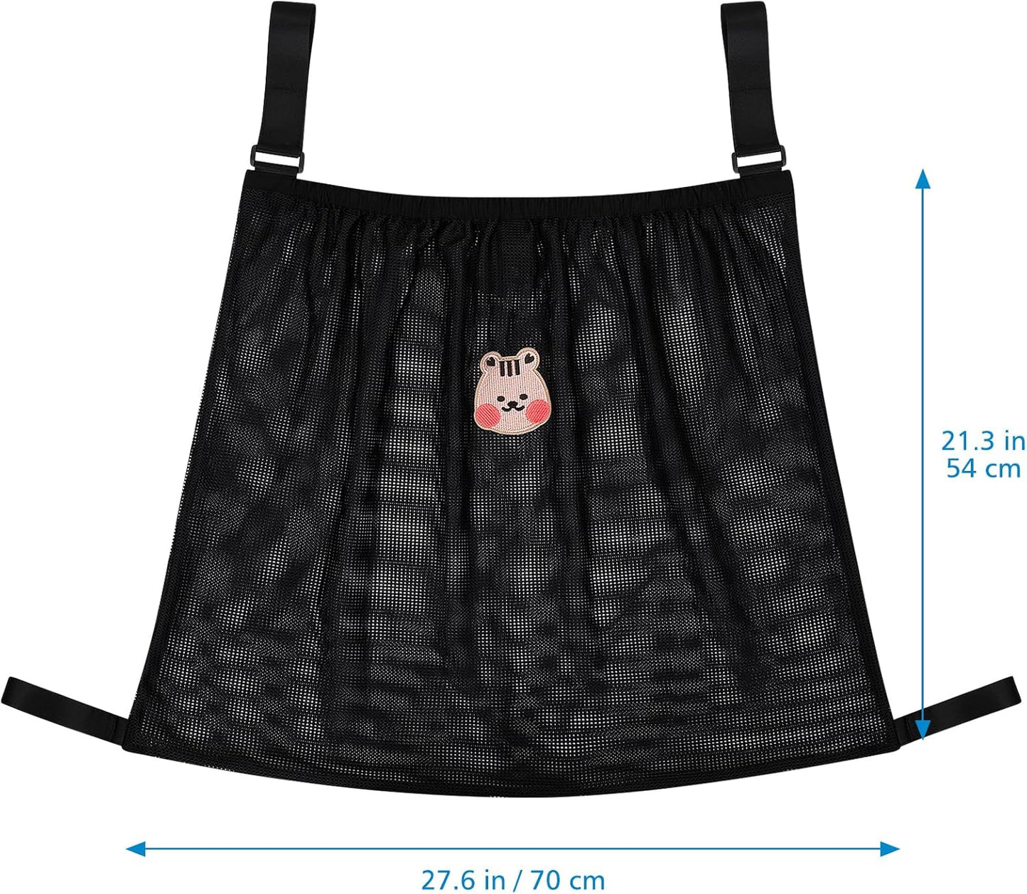 Accmor Universal Stroller Organizer, Large Storage Stroller Bag Fits for Uppababy, Nuna, Britax, Doona Strollers, Non-Slip Adjustable Storage Mesh Caddy Accessories for Stroller Crib