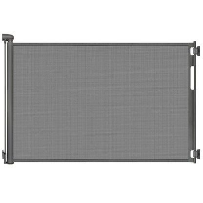 70 Inch Wide Retractable Baby Gate for Doorways, Extra Long Dog Gate Indoor Pet Gate Retractable Gate Outdoor Gates for Decks, Extra Long Baby Gates for Large Openings, Gray