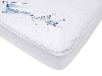 American Baby Company 2 Pack Waterproof Fitted Crib Mattress Protector 52" x 28" - Quilted, Noiseless, Soft & Breathable Crib & Toddler Mattress Pad Cover
