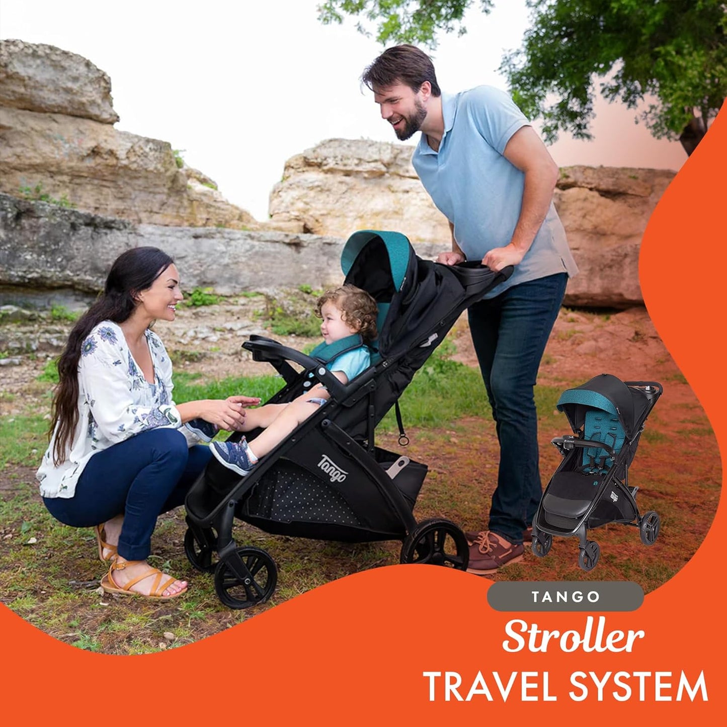 Baby Trend Tango PRO Travel System with Secure-Lift Infant Car Seat, Dash Black