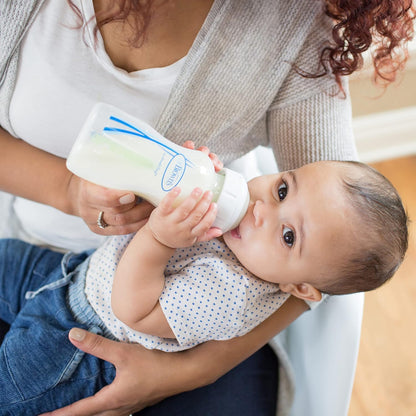 Dr. Brown’s Natural Flow® Anti-Colic Options+™ Wide-Neck Baby Bottles 5 oz/150 mL, with Level 1 Slow Flow Nipple, 4 Pack, 0m+