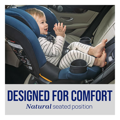 Chicco Fit360 Zip ClearTex Rotating Convertible Car Seat with Fit360 Mirror, 360 Degree Rotation for Rear-Facing and Forward-Facing Usage, Jet/Black