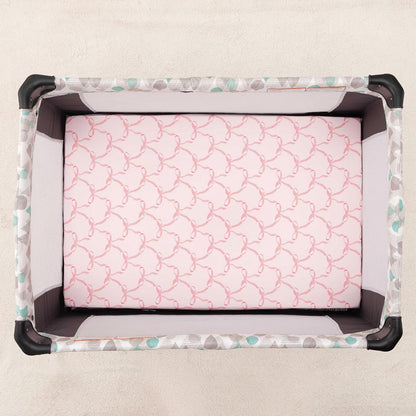 PHF 3 Pack Soft Mini Crib Sheets, Floral & Animal Pack N Play Sheets for Baby Boys Girls, No Slip Universal Fit for Pack N Play, Playard, Portable and Mini Crib Mattresses,Floral & Animal