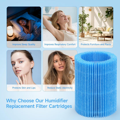 Upgraded Humidifier Wicking Replacement Filter Compatible with Canopy Bedside and Nursery Humidifiers, Replacement Wick, 4 Pack